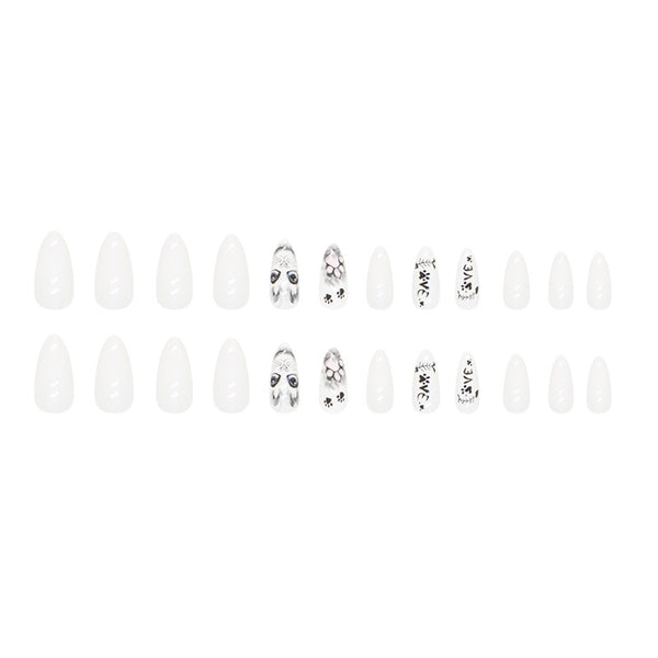 12 Sizes-24 Pcs Press On Nails W947