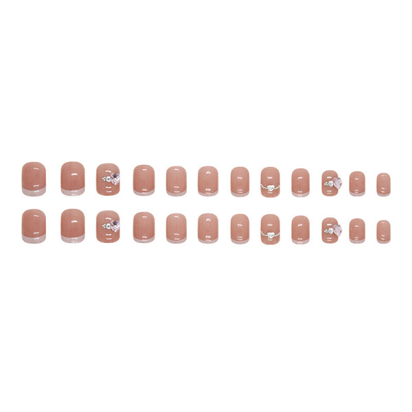 12 Sizes-24 Pcs Press On Nails Z761