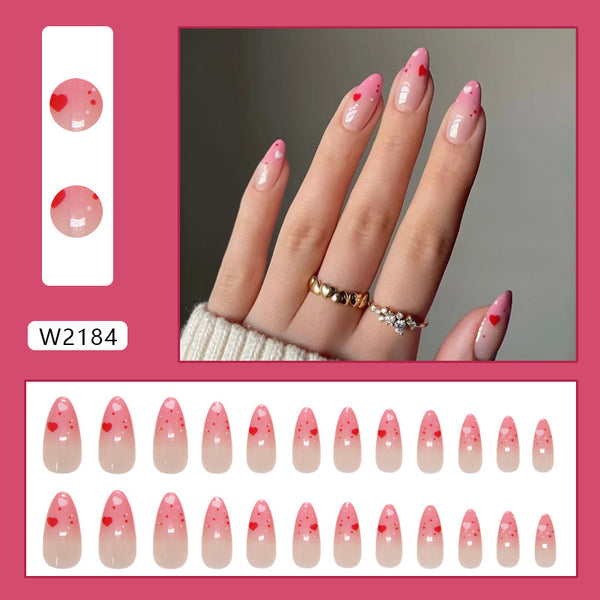 12 Sizes-24 Pcs Press On Nails W2184