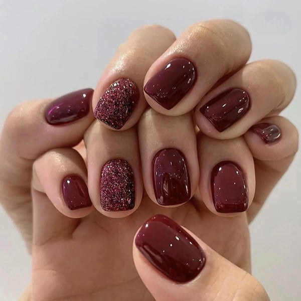 12 Sizes-24 Pcs Press On Nails W1199