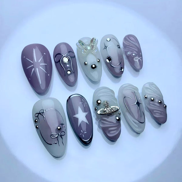 30 Pcs Press On Nails Z1258