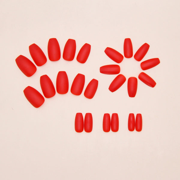 12 Sizes-24 Pcs Press On Nails MOS012
