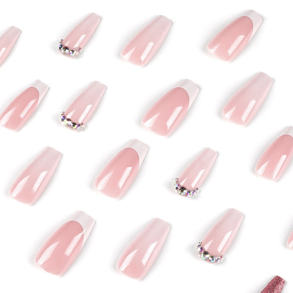 12 Sizes-24 Pcs Press On Nails JP2290