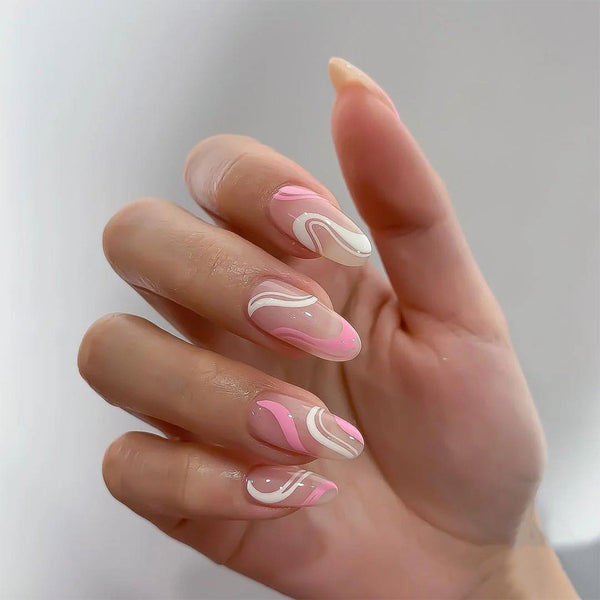 12 Sizes-24 Pcs Press On Nails JP1077