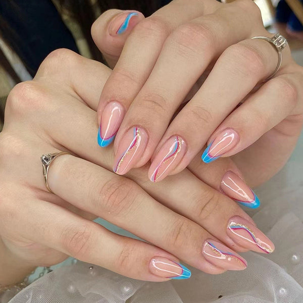 12 Sizes-24 Pcs Press On Nails W646