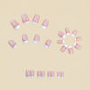 12 Sizes-24 Pcs Press On Nails Y875