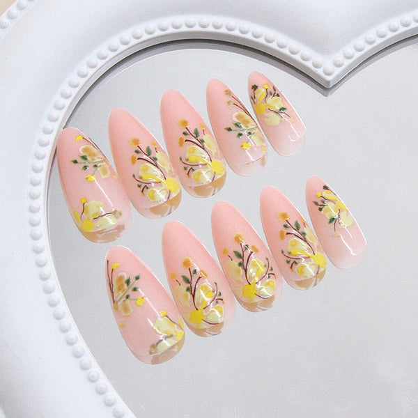 12 Sizes-24 Pcs Press On Nails W1937