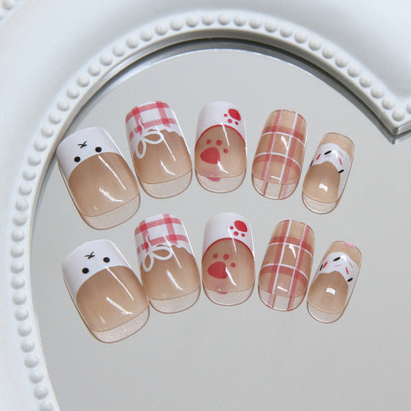 12 Sizes-24 Pcs Press On Nails R988