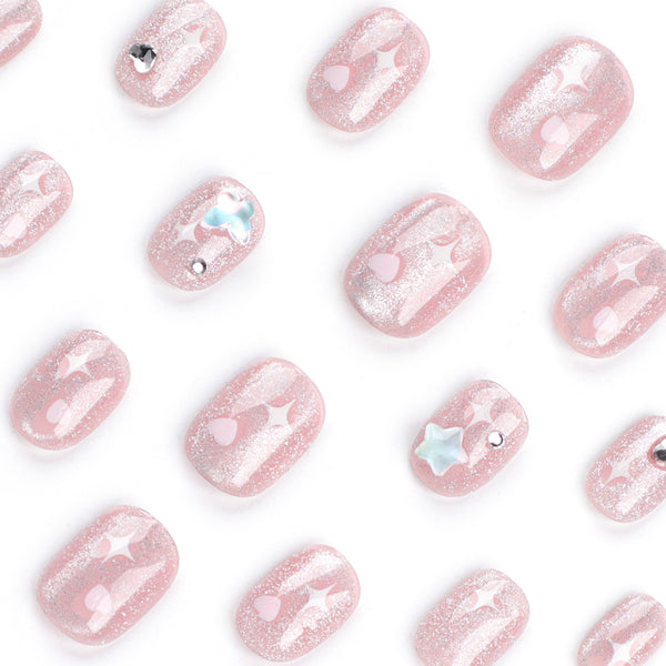 12 Sizes-24 Pcs Press On Nails JP3098