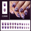 12 Sizes-24 Pcs Press On Nails C2000
