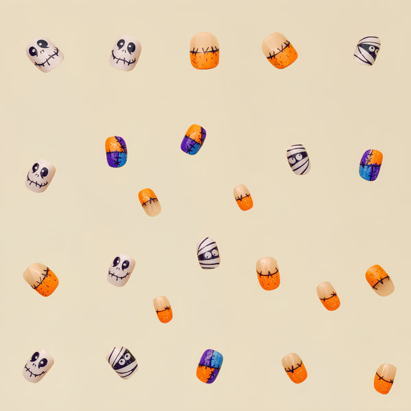 12 Sizes-24 Pcs Press On Nails Y127