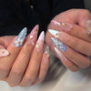 12 Sizes-24 Pcs Press On Nails JP3267