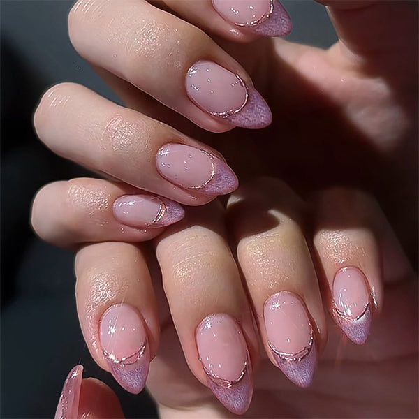 12 Sizes-24 Pcs Press On Nails JP3694