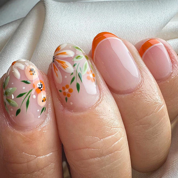 12 Sizes-24 Pcs Press On Nails W1426