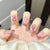 12 Sizes-24 Pcs Press On Nails Z446