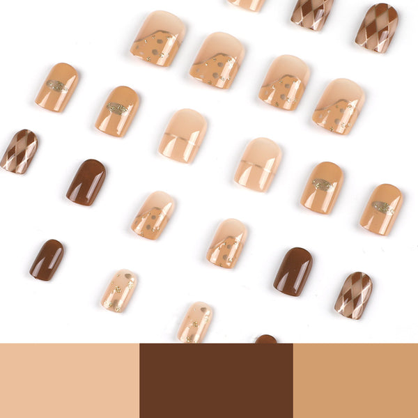 12 Sizes-24 Pcs Press On Nails JP2126