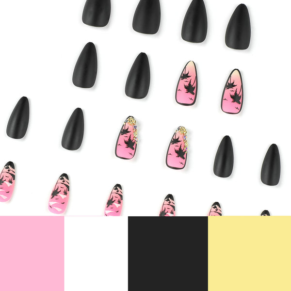 12 Sizes-24 Pcs Press On Nails JP2363