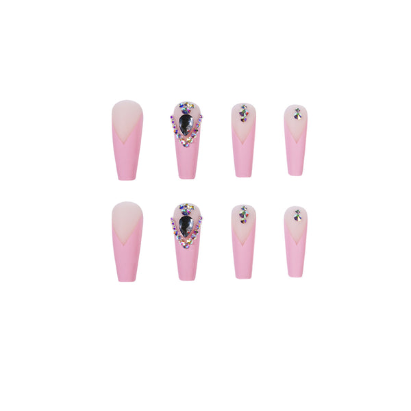 12 Sizes-24 Pcs Press On Nails JP1087