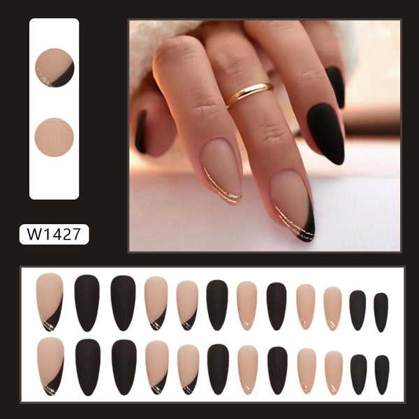 12 Sizes-24 Pcs Press On Nails W1427