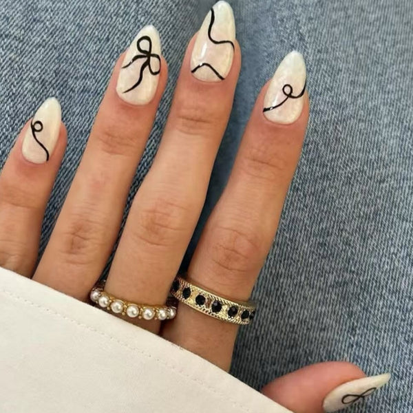 12 Sizes-24 Pcs Press On Nails JP3850