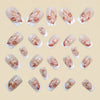 12 Sizes-24 Pcs Press On Nails Y1521