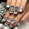 12 Sizes-24 Pcs Press On Nails Y1288