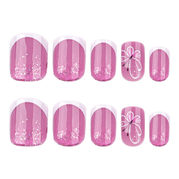 12 Sizes-24 Pcs Press On Nails JP3830