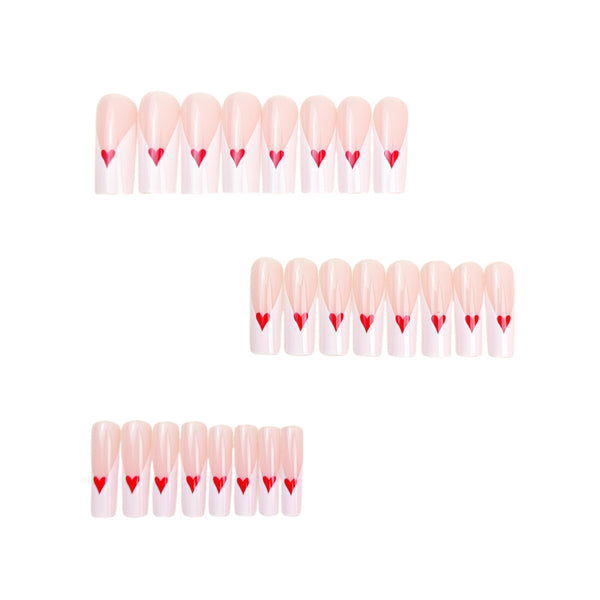 12 Sizes-24 Pcs Press On Nails Y1064