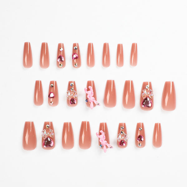12 Sizes-24 Pcs Press On Nails JP1302