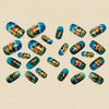 12 Sizes-24 Pcs Press On Nails Y1576