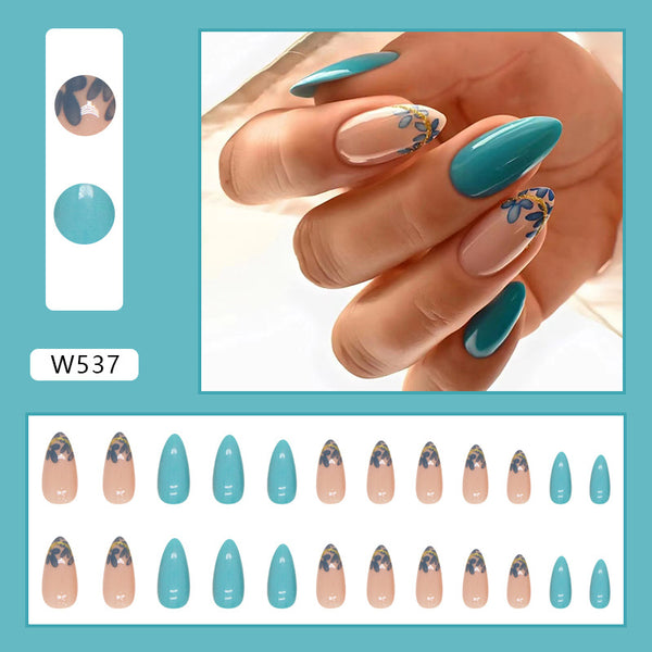 12 Sizes-24 Pcs Press On Nails W537
