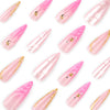 12 Sizes-24 Pcs Press On Nails JP3843