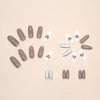 12 Sizes-24 Pcs Press On Nails W418