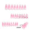 12 Sizes-24 Pcs Press On Nails JP2825