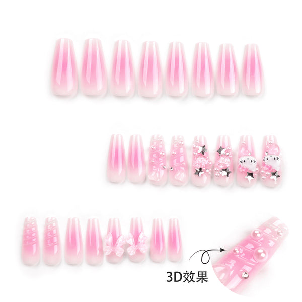 12 Sizes-24 Pcs Press On Nails JP2825