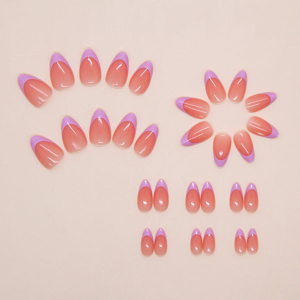 12 Sizes-24 Pcs Press On Nails W2163
