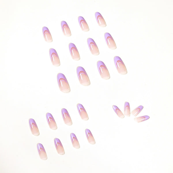 12 Sizes-24 Pcs Press On Nails JP1121
