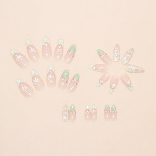 12 Sizes-24 Pcs Press On Nails W1949