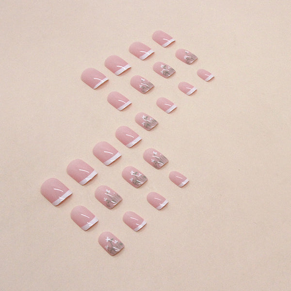 12 Sizes-24 Pcs Press On Nails W1096