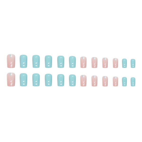 12 Sizes-24 Pcs Press On Nails W595