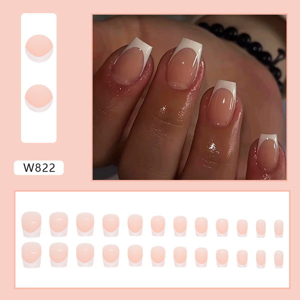 12 Sizes-24 Pcs Press On Nails W822