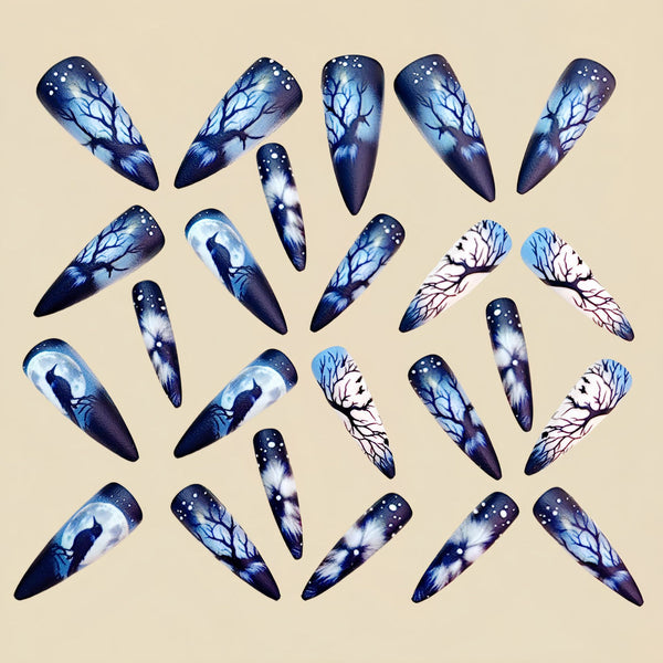 12 Sizes-24 Pcs Press On Nails Y926