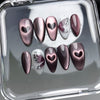 12 Sizes-24 Pcs Press On Nails W1984