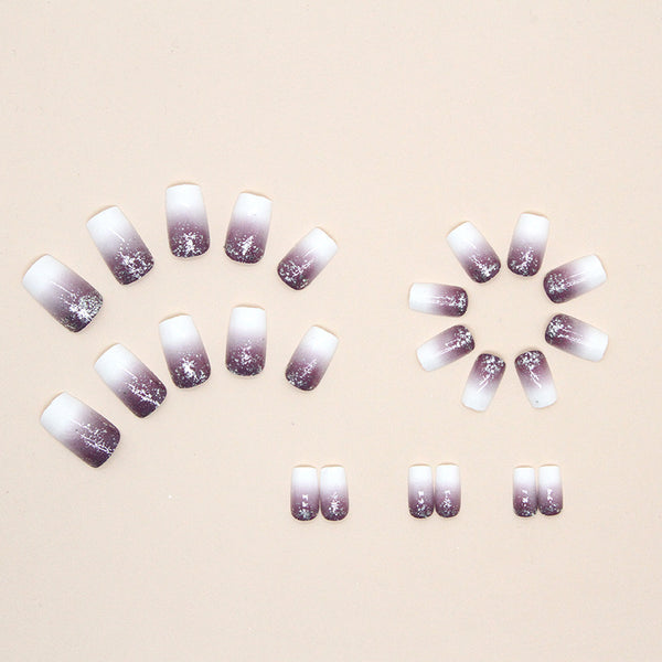 12 Sizes-24 Pcs Press On Nails W380