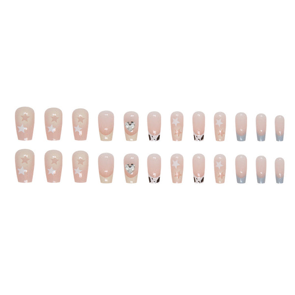 12 Sizes-24 Pcs Press On Nails Z811