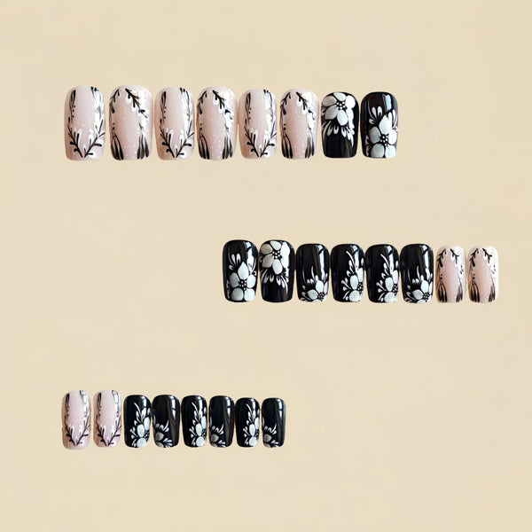 12 Sizes-24 Pcs Press On Nails Y1157-2