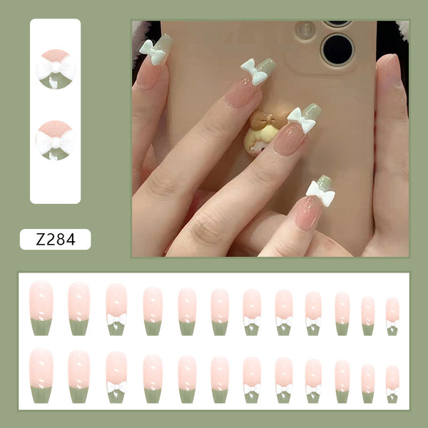 12 Sizes-24 Pcs Press On Nails Z283