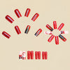 12 Sizes-24 Pcs Press On Nails Y1218