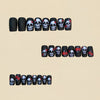 12 Sizes-24 Pcs Press On Nails Y1204