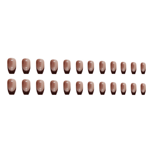 12 Sizes-24 Pcs Press On Nails R800